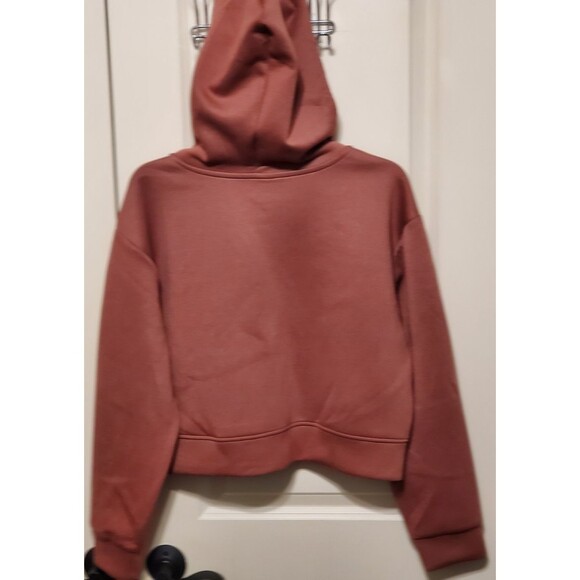 A New Day Women's Double Knit Zip Hoodie Sweatshirt Rust SIZE MEDIUM - NEW W/TAG - Picture 4 of 8